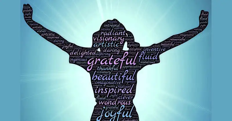 Word art about gratitude