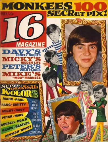 1960s 16 magazine cover